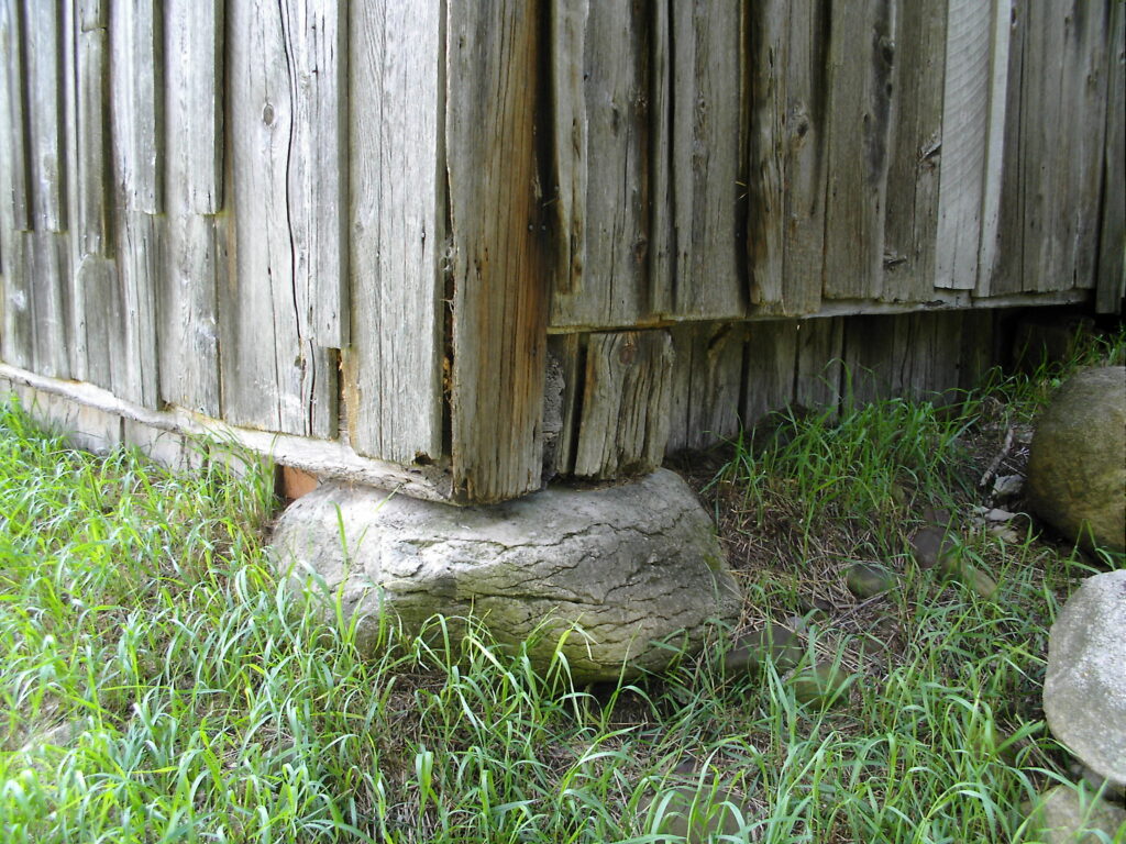 Miller Barn foundation