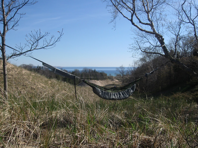 Hammock set up on Old Baldy dune