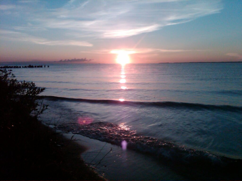 Sunrise over Lake Michigan