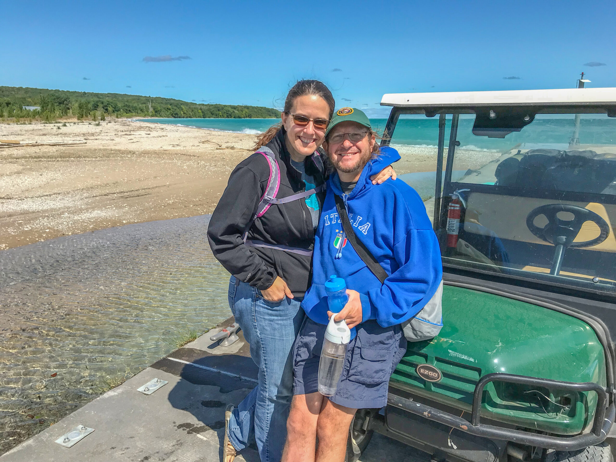 Vince and Stacie on North Manitou Island