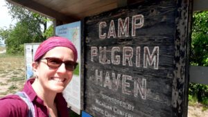 Stacie by Pilgrim Haven sign
