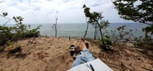 Journaling at the beach