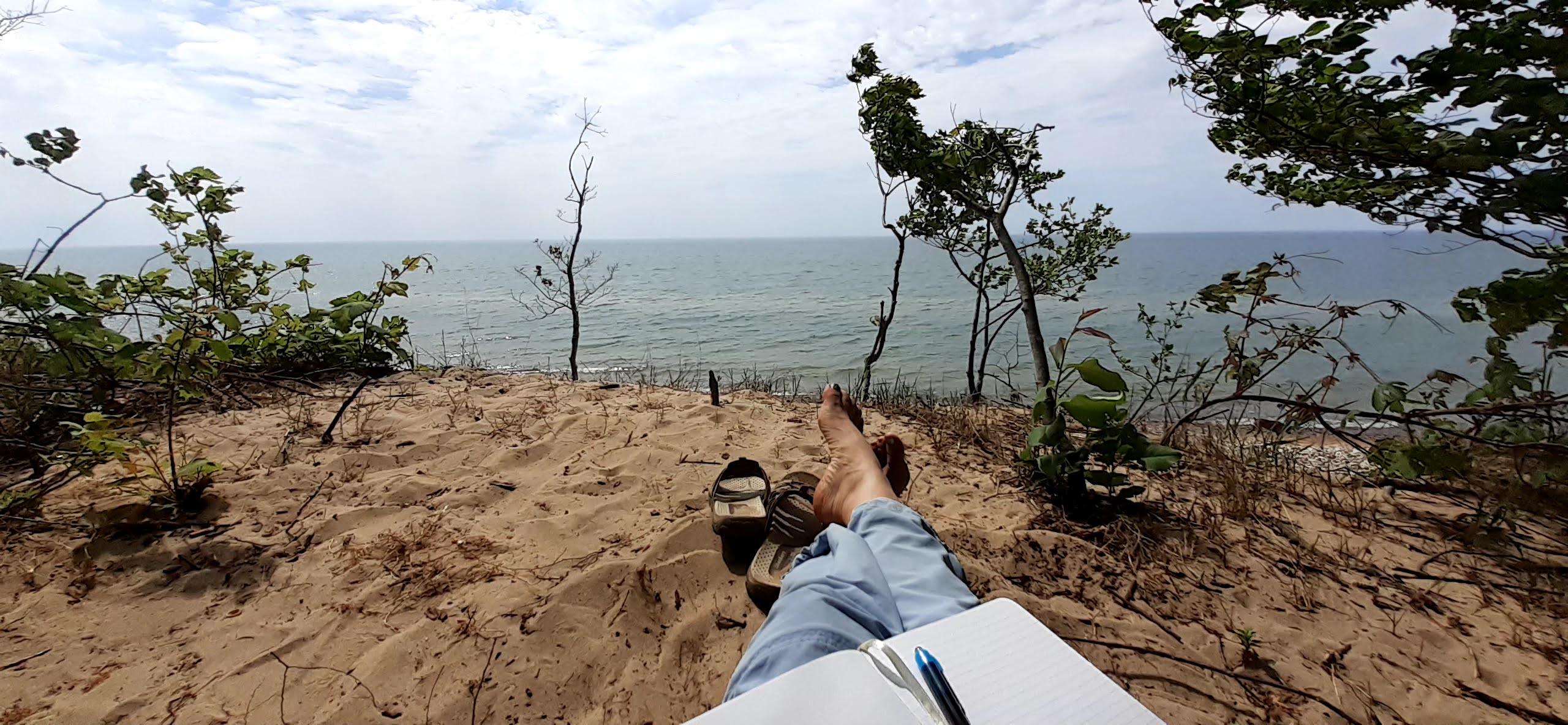 Journaling at the beach