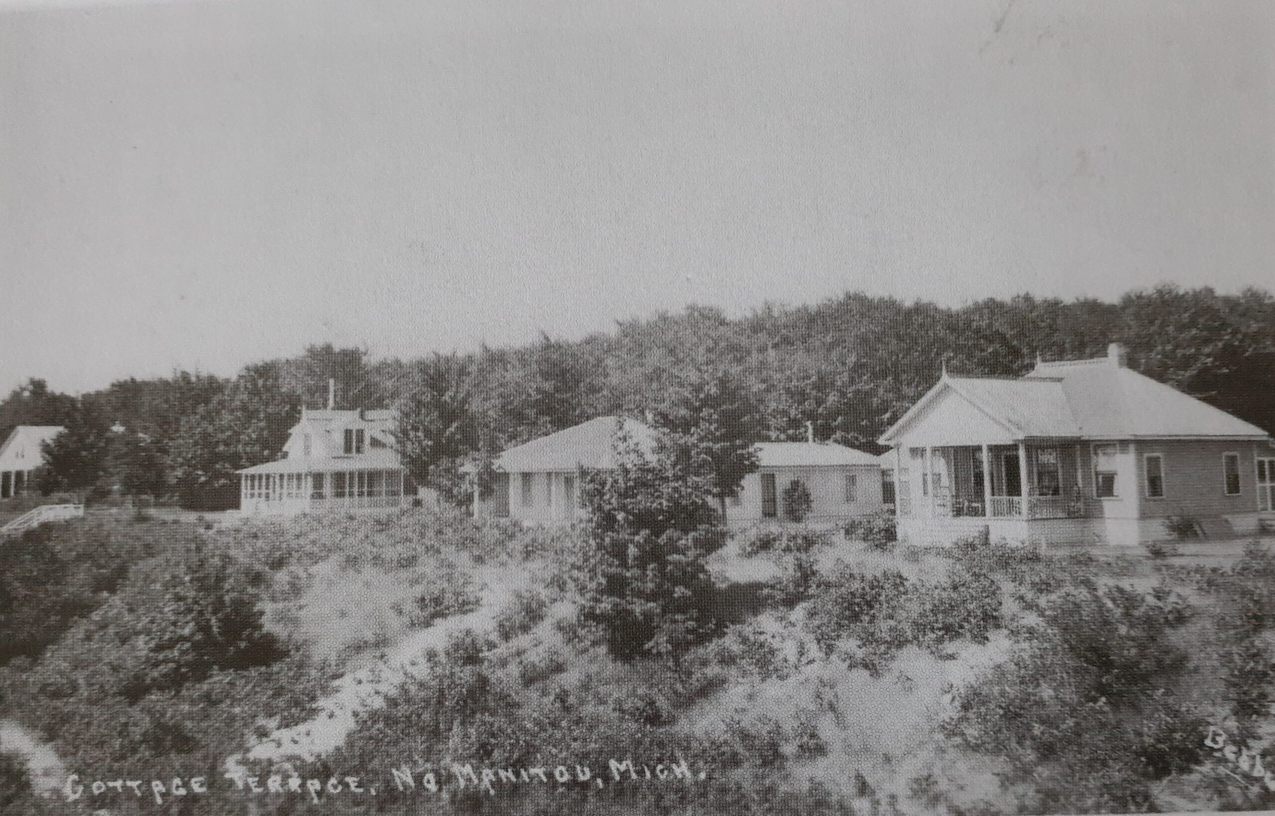 Cottage Row Vintage Postcard E Beebe