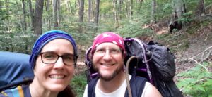 Vince and Stacie Backpacking